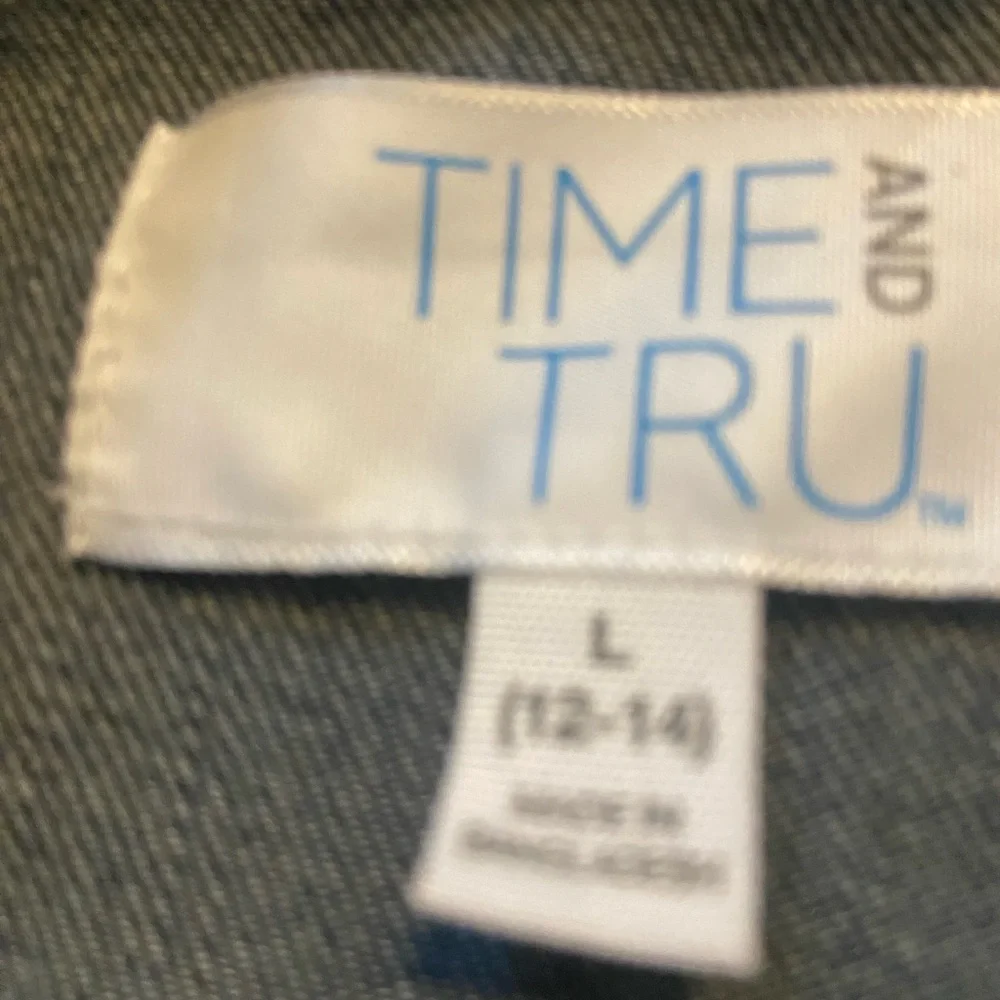 Time and Tru Dark Blue Denim Jean Jacket - Picture 6 of 7